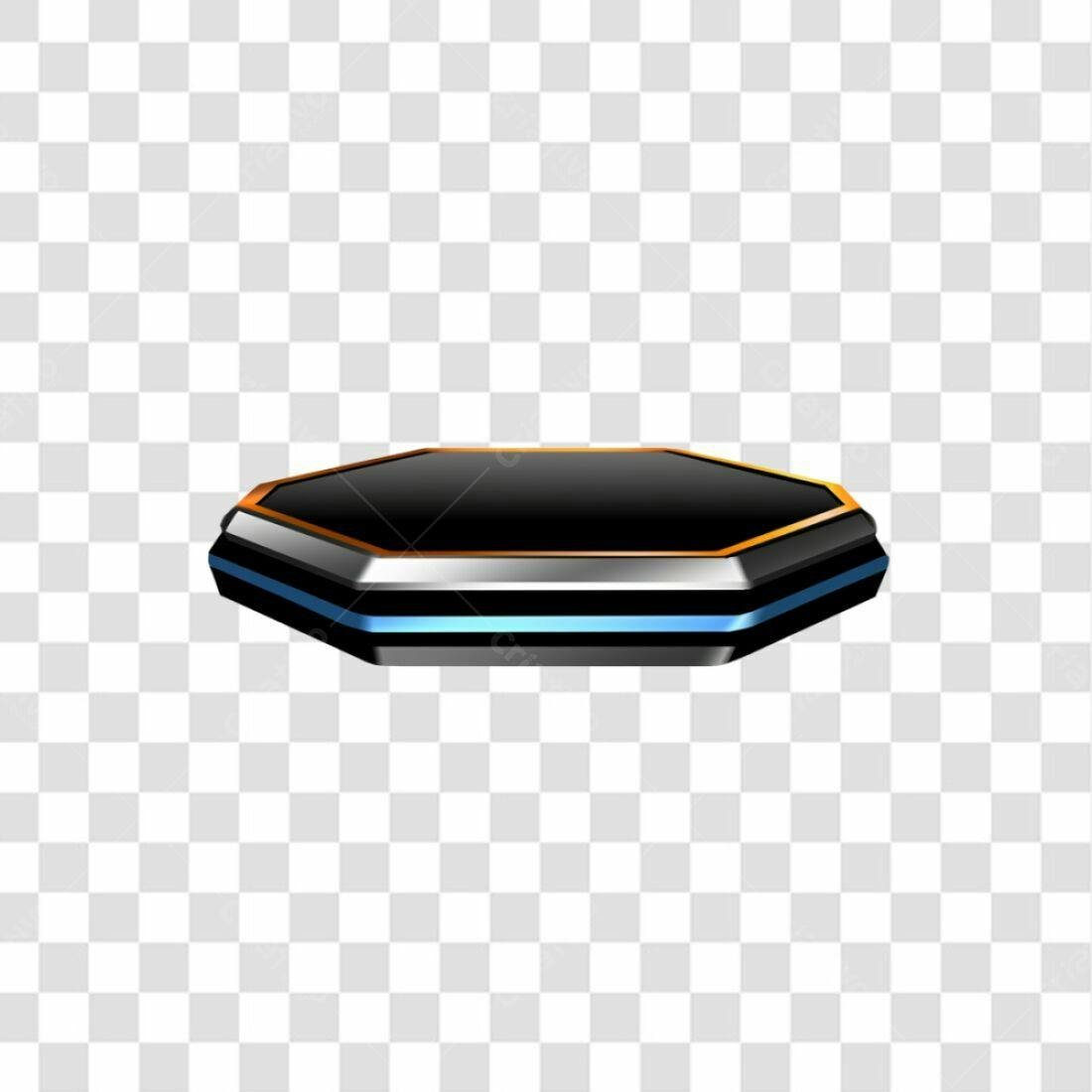 Plataforma Octagonal PNG com fundo transparente