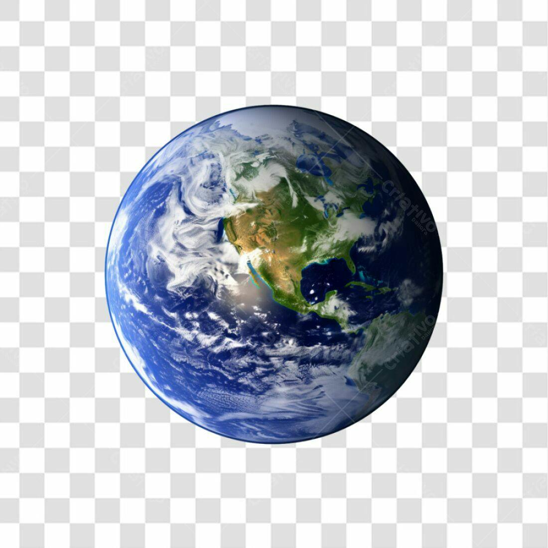 Icone Planeta Terra PNG com fundo transparente