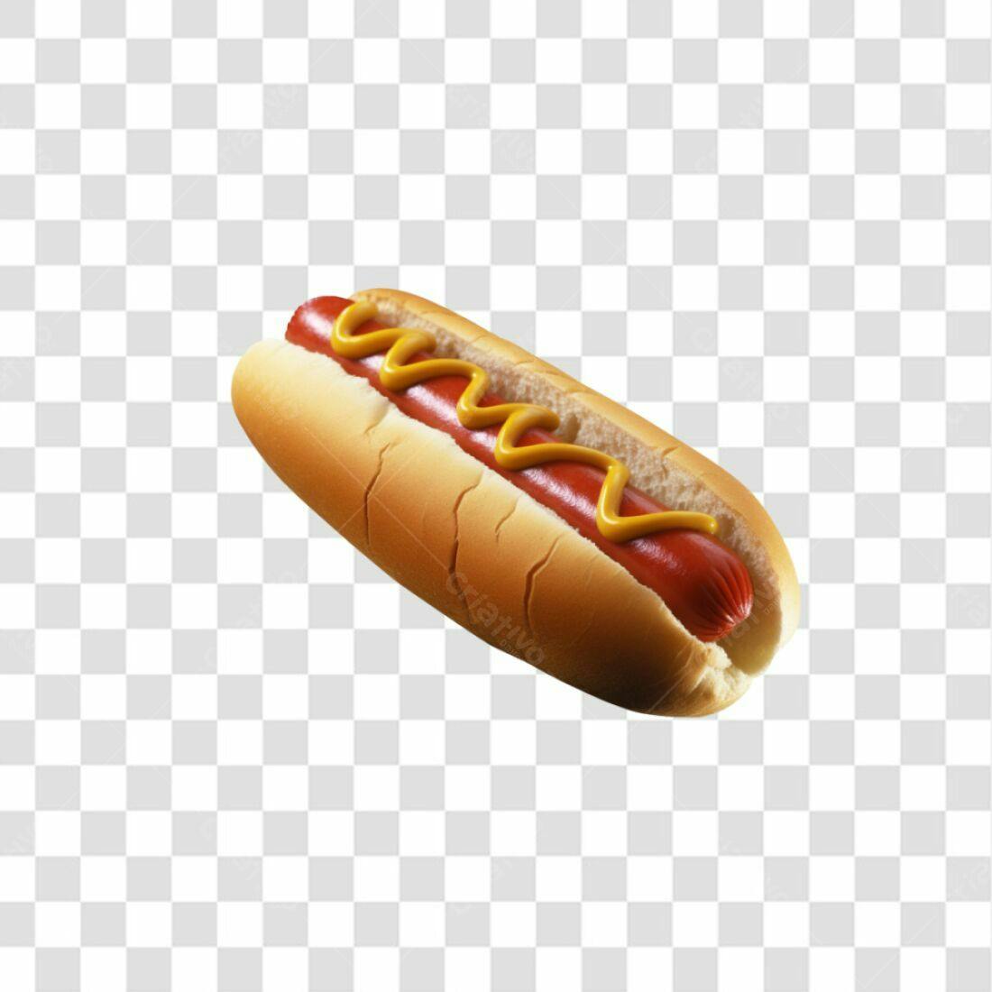 Icone de Hot Dog com mostarda PNG com fundo transparente