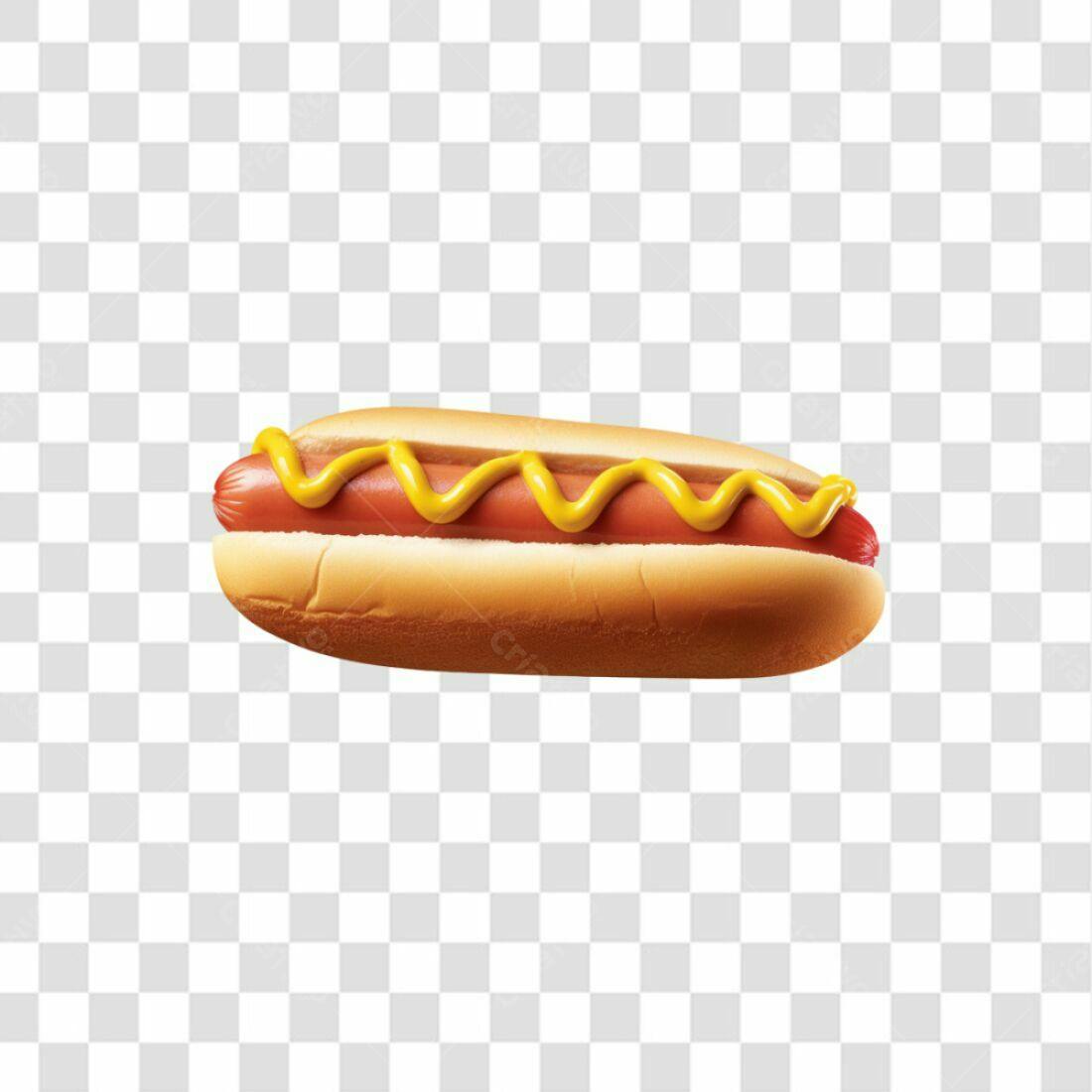 Icone Hot Dog com Mostarda PNG com fundo transparente