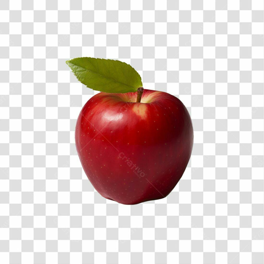 Icone Maçã Vermelha PNG com fundo transparente