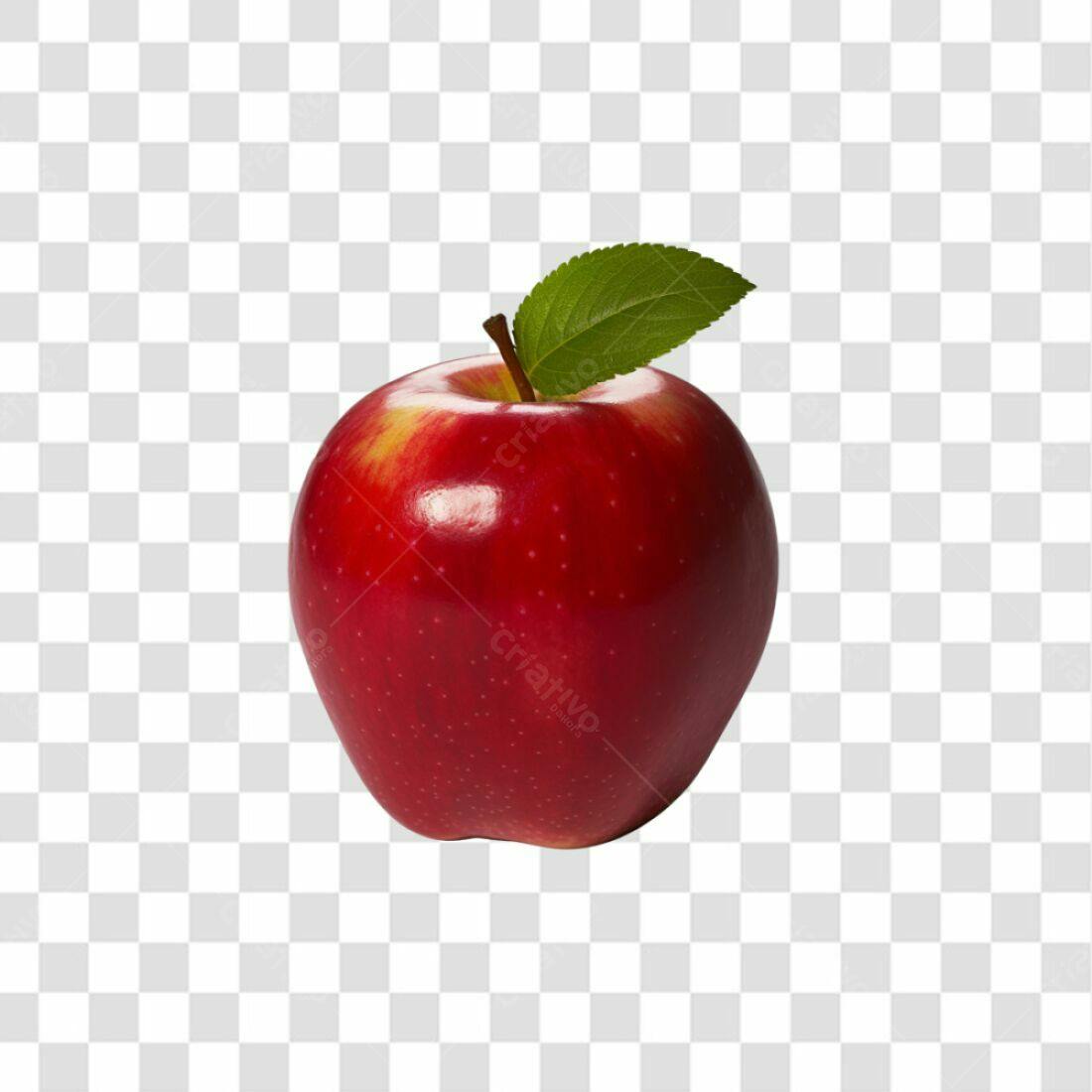 Icone Maçã Vermelha PNG com fundo transparente