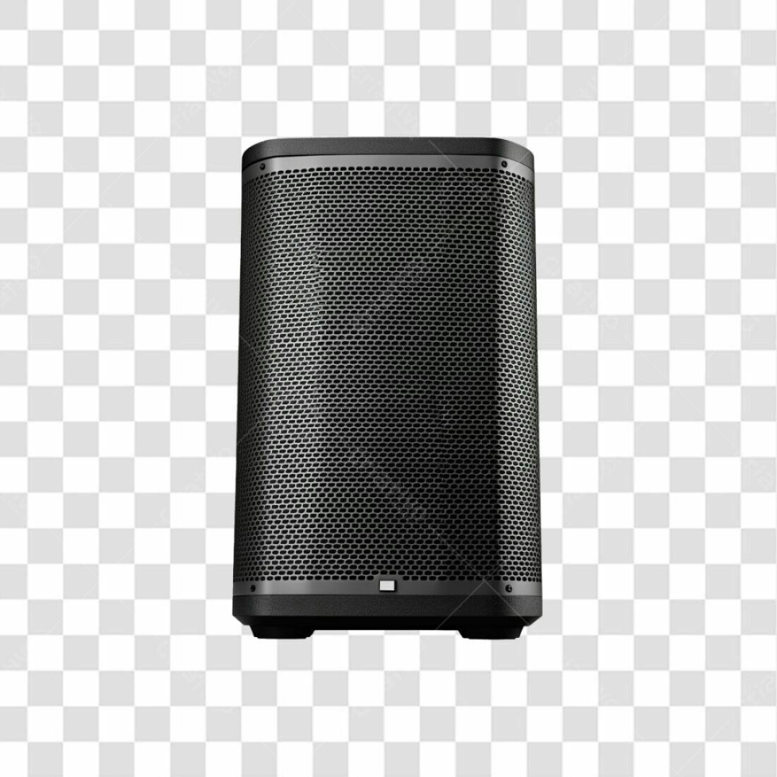 Icone de Caixa de Som Preta PNG com fundo transparente