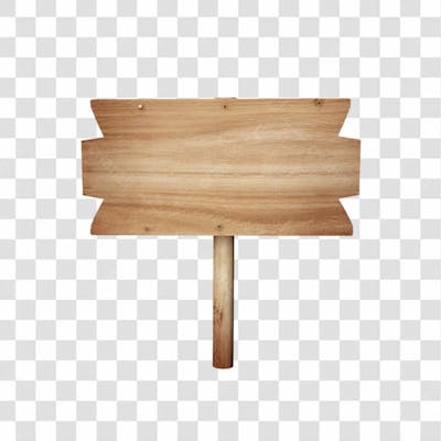 Baixe De Graça Placa De Madeira 3D Objeto Em Fundo Transparente (12)