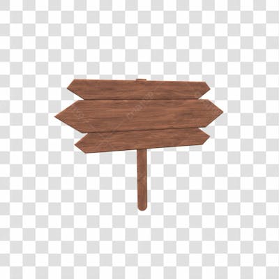 Baixe De Graça Placa De Madeira 3D Objeto Em Fundo Transparente (13)