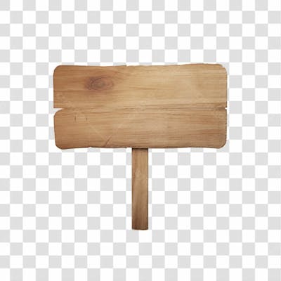 Baixe De Graça Placa De Madeira 3D Objeto Em Fundo Transparente (20)