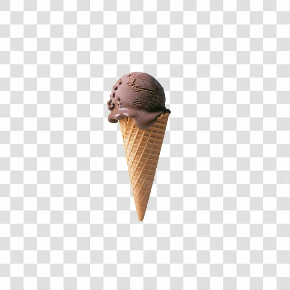 Icone Sorvete Chocolate PNG com fundo transparente