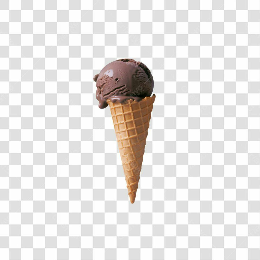 Icone Sorvete Chocolate PNG com fundo transparente