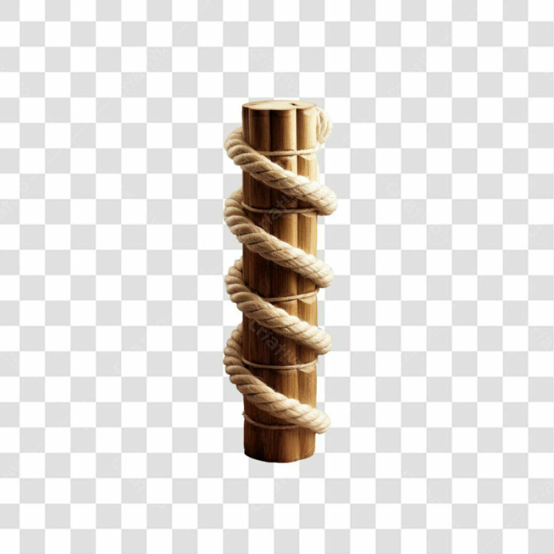 Icone Madeira e Corda PNG com fundo transparente