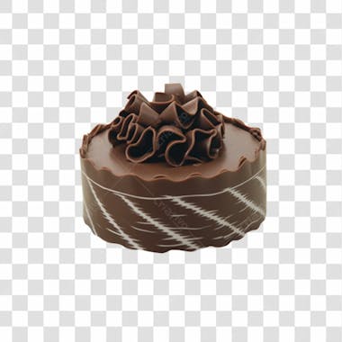 Bolo de chocolate delicioso perfeito para composição imagem sem fundo em png