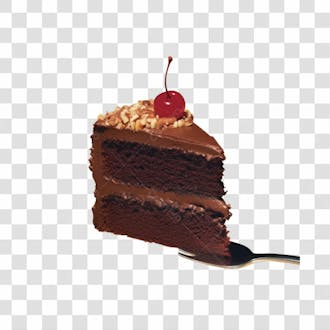 Bolo de chocolate delicioso perfeito para composição imagem sem fundo em png