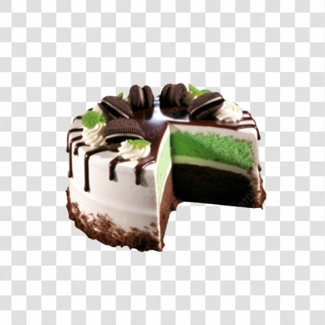 Imagem Bolo Decorado com Biscoitos PNG com fundo transparente