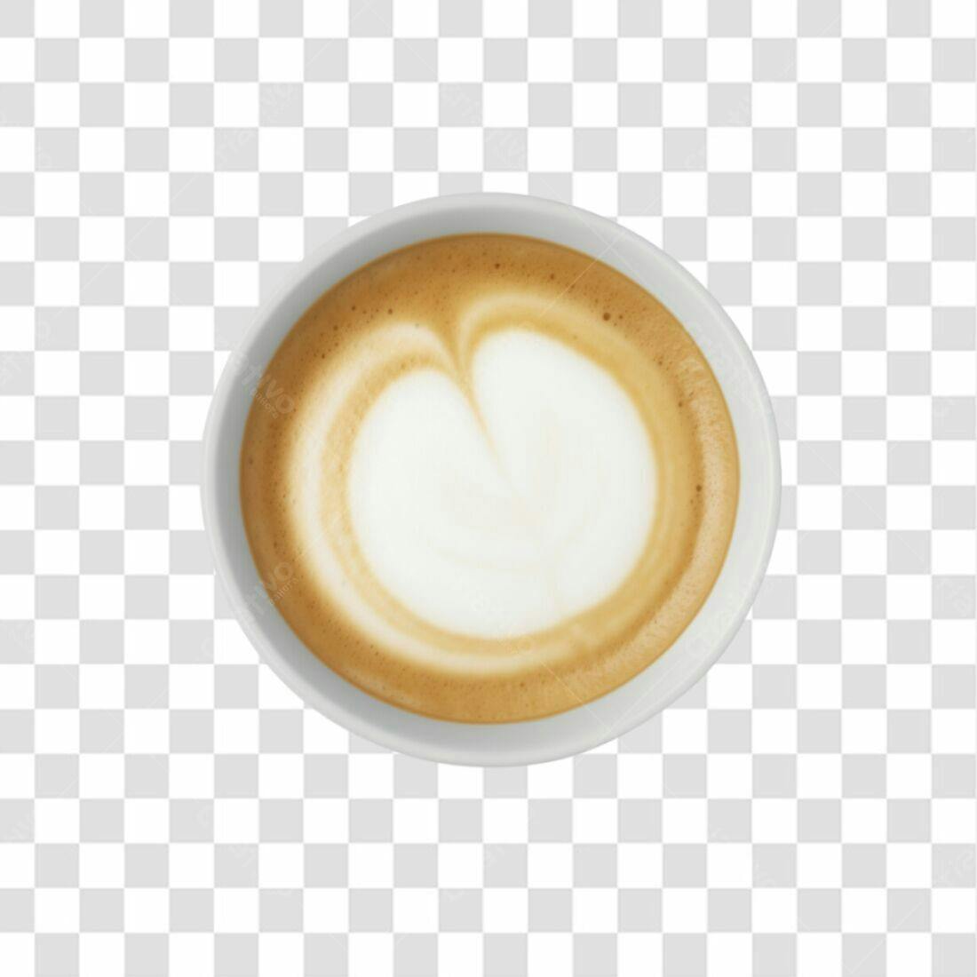 Icone Café com Arte na Espuma PNG com fundo transparente