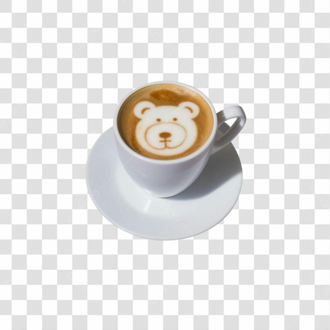 Icone Ursinho Café PNG com fundo transparente