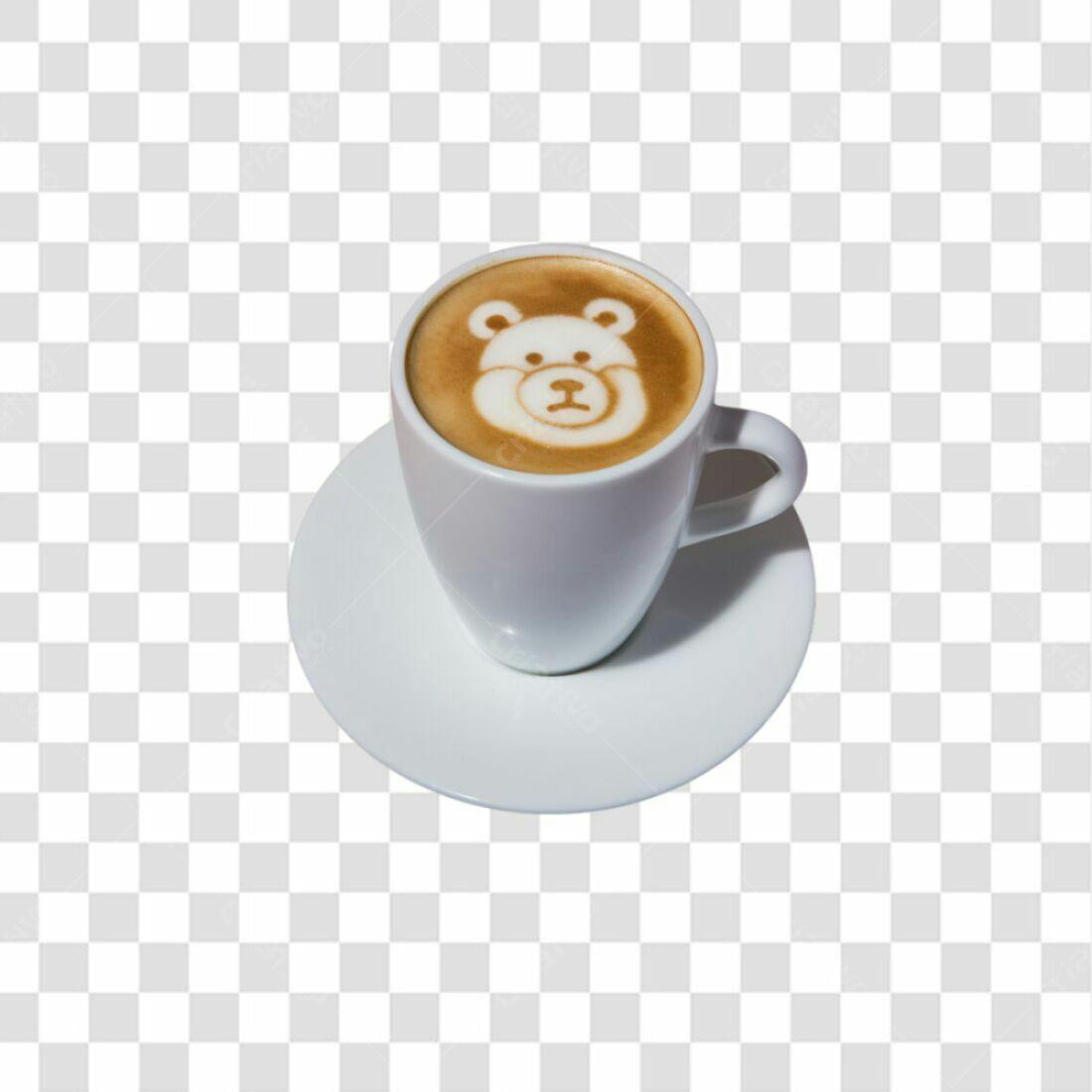 Icone Ursinho Café PNG com fundo transparente