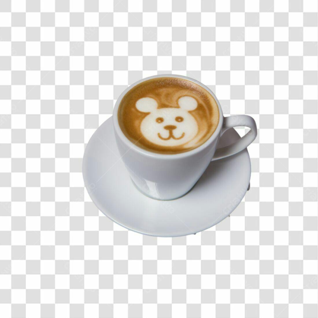 Icone Ursinho Café PNG com fundo transparente