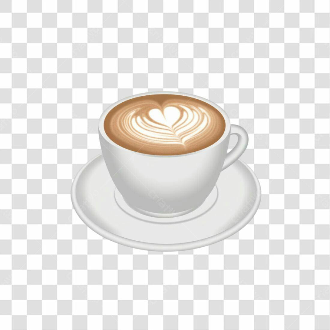Icone Café Latte PNG com fundo transparente