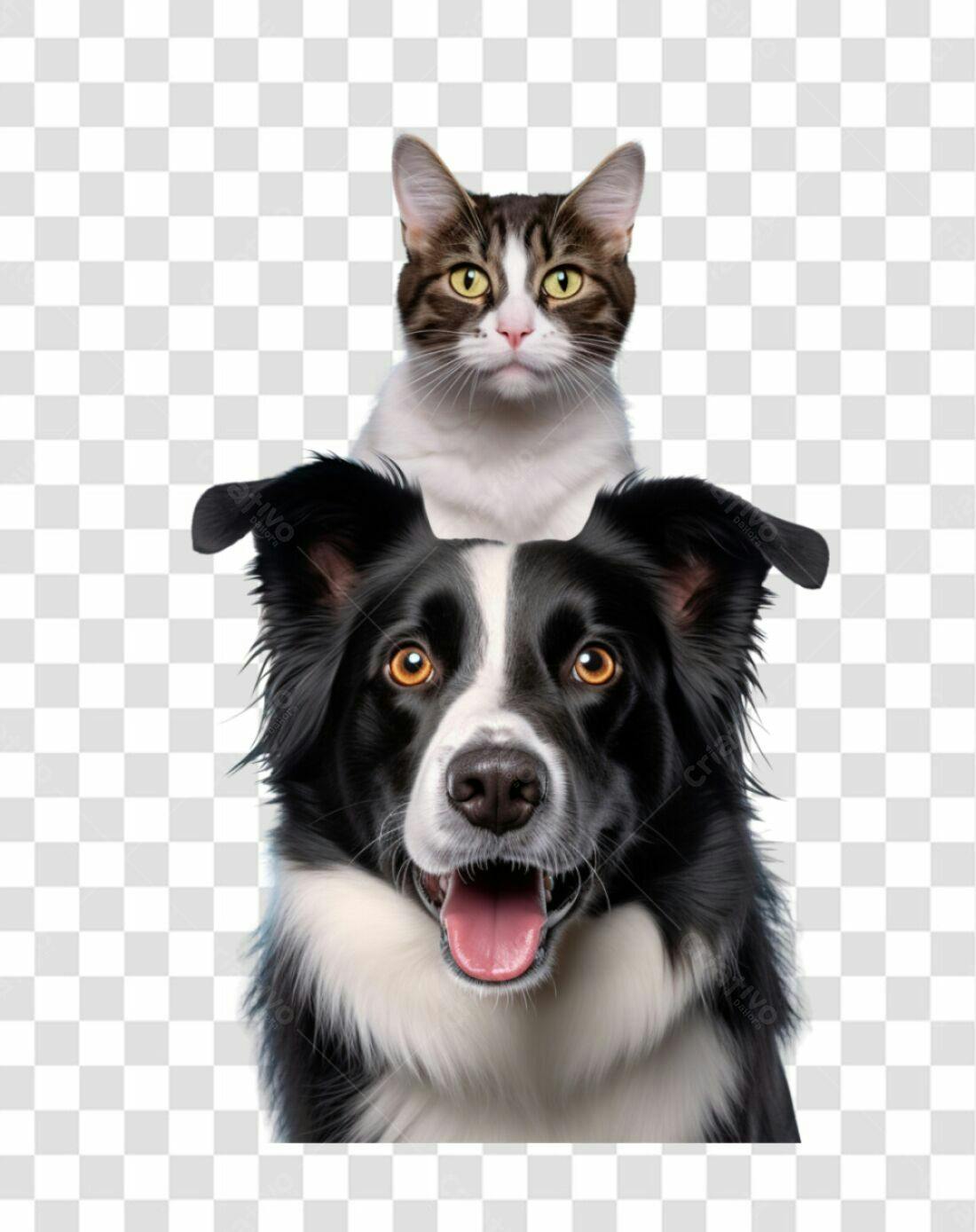Imagem PNG Cachorro e Gato com fundo transparente