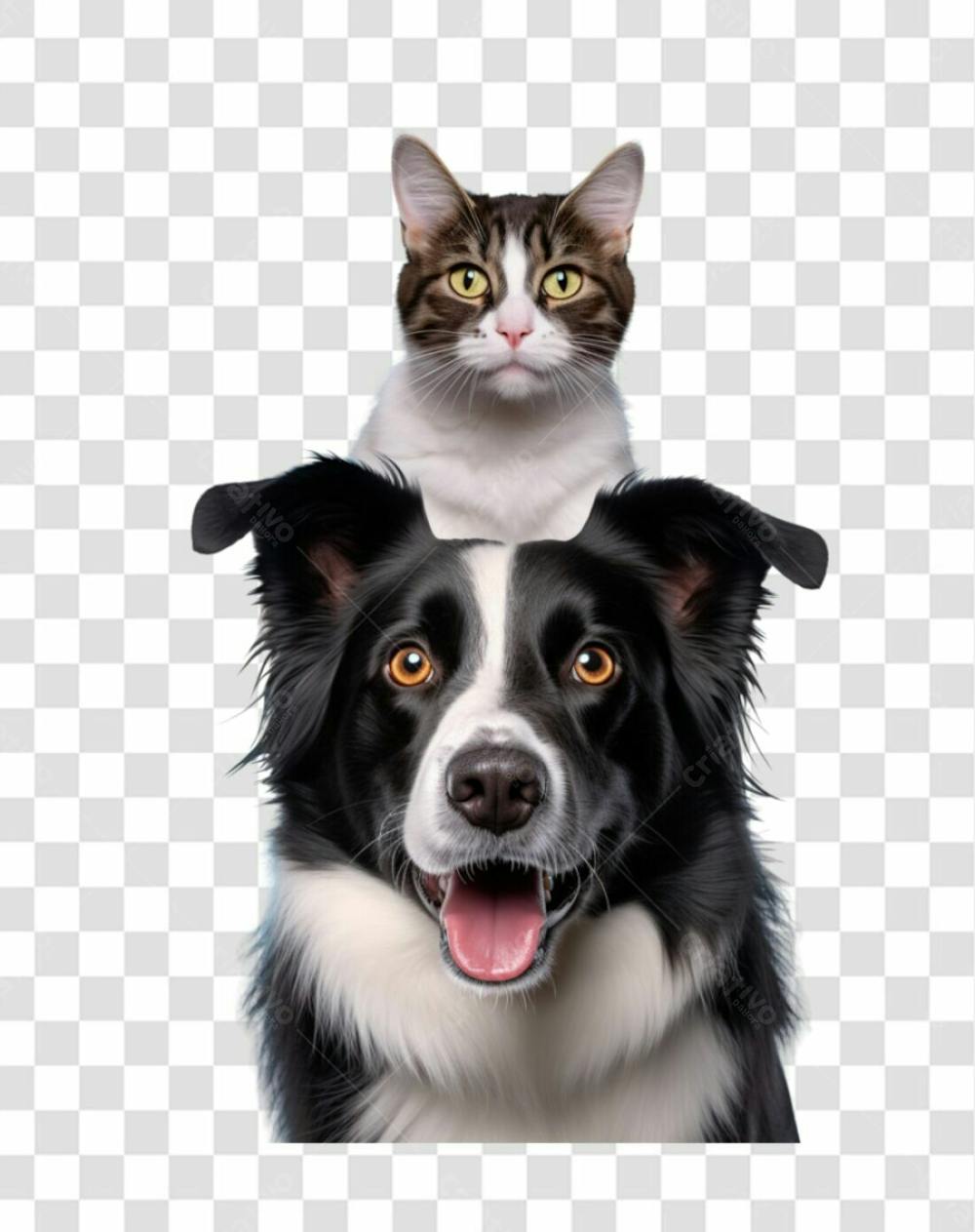 Gato E Cachorro Imagem Comercial Png Transparente