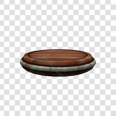 Baixe De Graça Podium De Madeira 3D  Background Transparente Png (1)