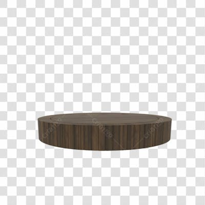 Baixe De Graça Podium De Madeira 3D  Background Transparente Png (13)