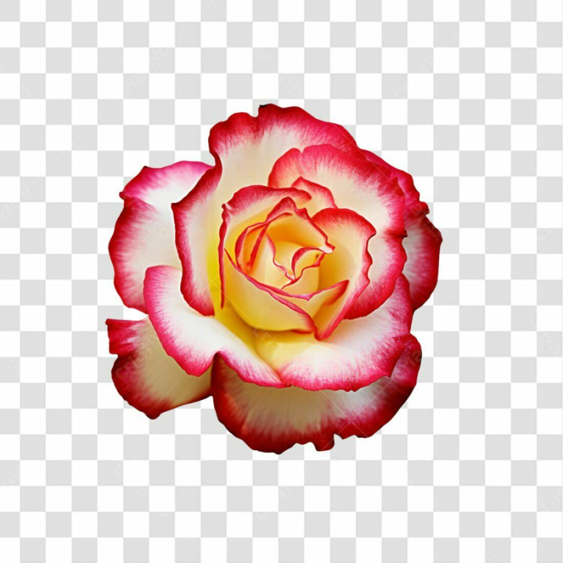 Icone Rosa Vermelha e Amarela PNG com fundo transparente