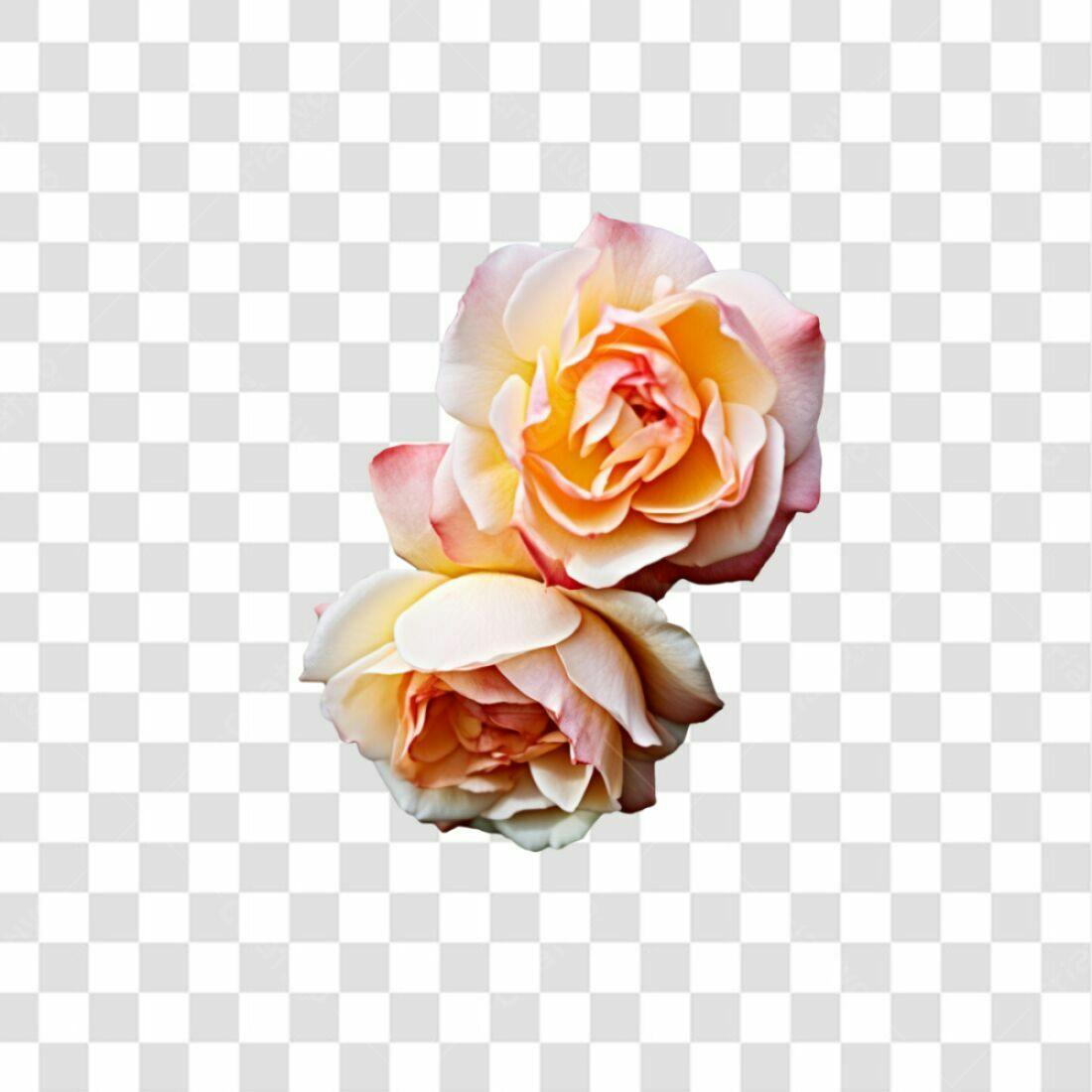 Icone Rosas Amarelas e Rosa PNG com fundo transparente