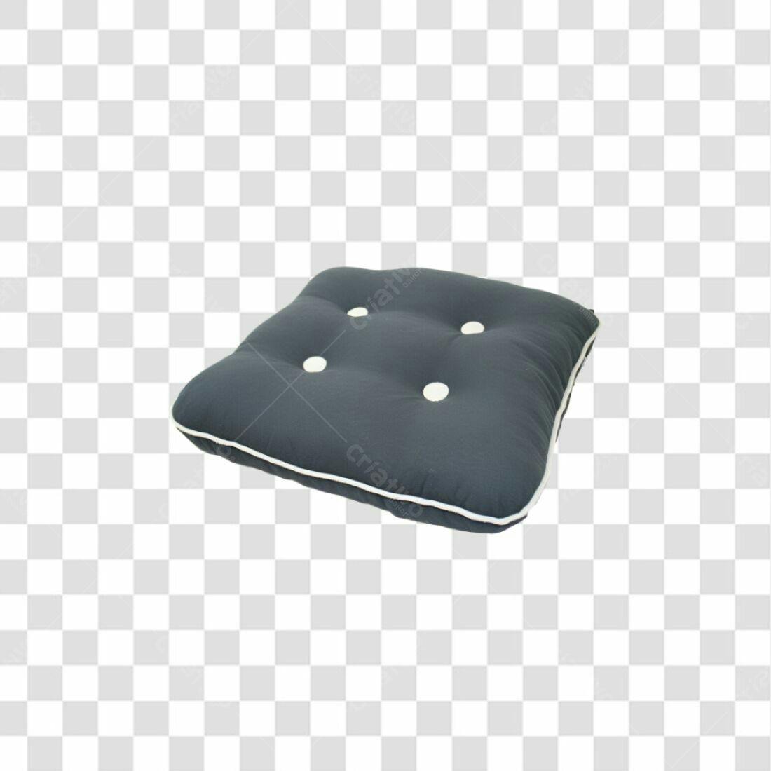 Icone Almofada Cinza e Branca PNG com fundo transparente