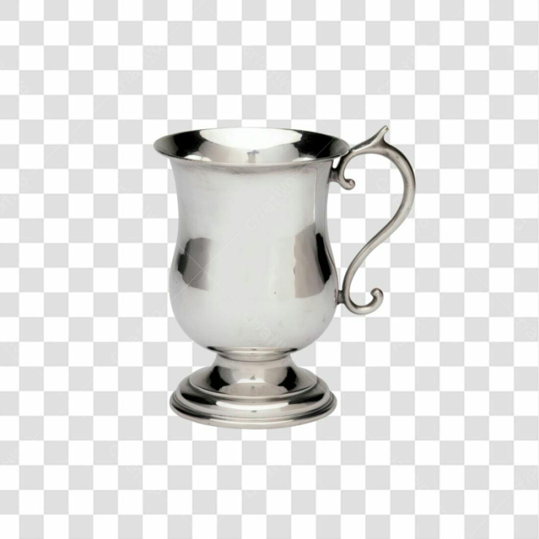 Icone Caneca de Prata PNG com fundo transparente