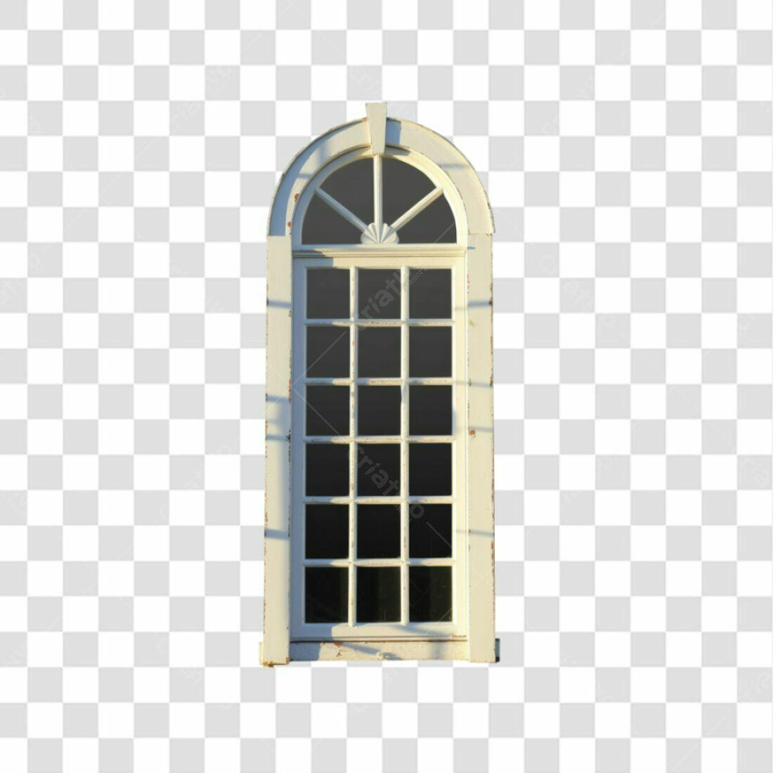 Janela Vintage PNG com fundo transparente