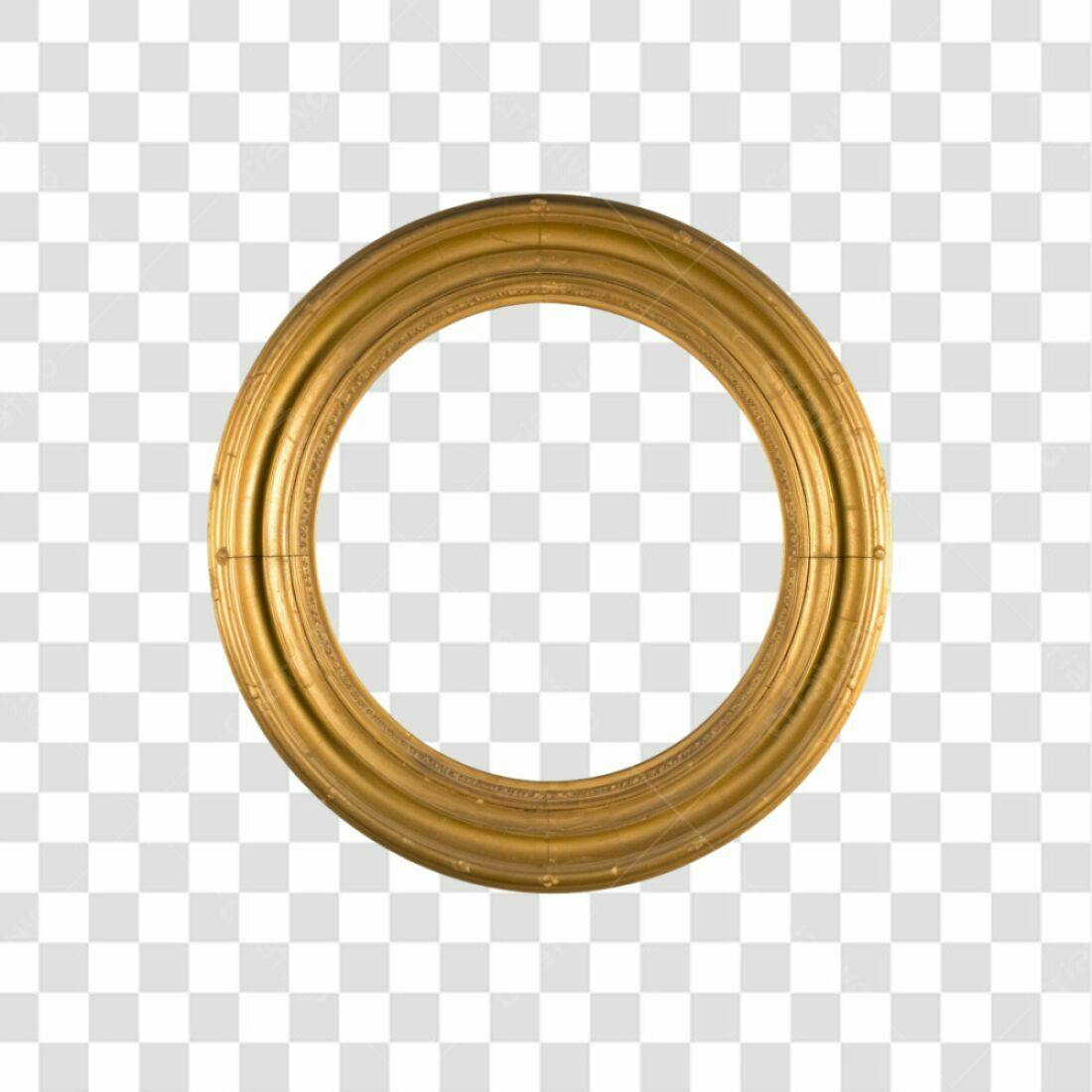 Moldura Circular PNG com fundo transparente