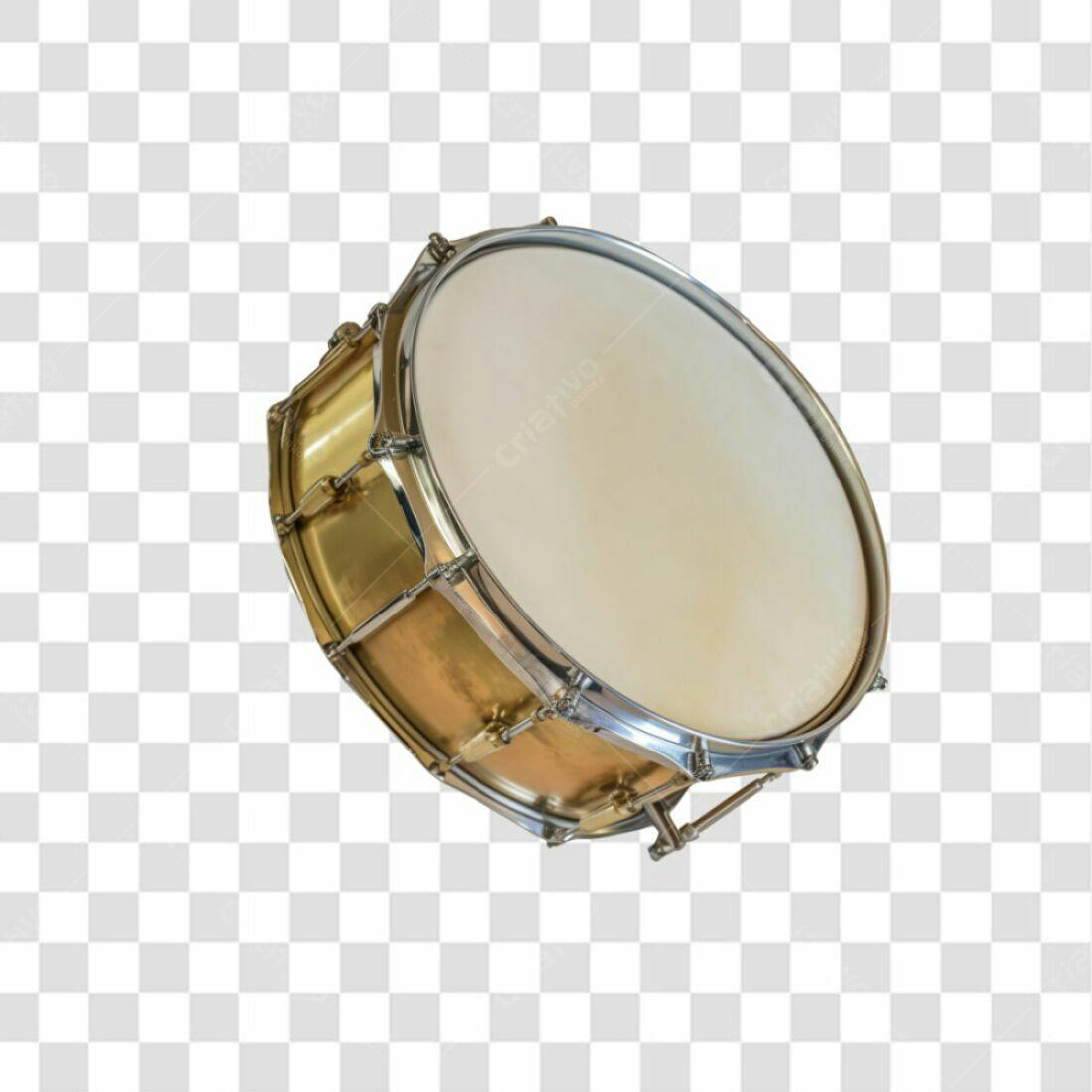 Icone Tambor Dourado PNG com fundo transparente