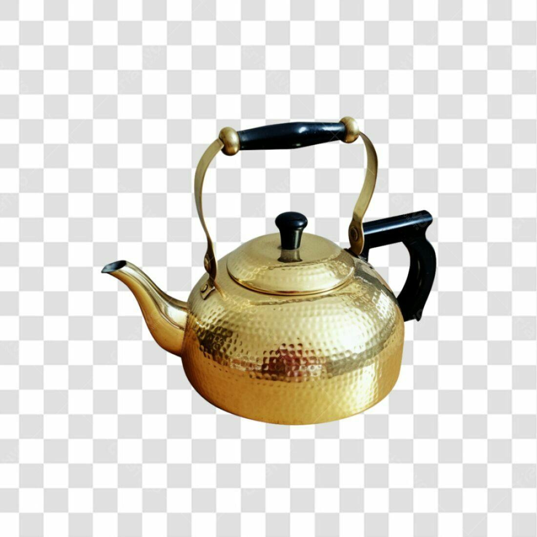 Icone Bule Dourado PNG com fundo transparente