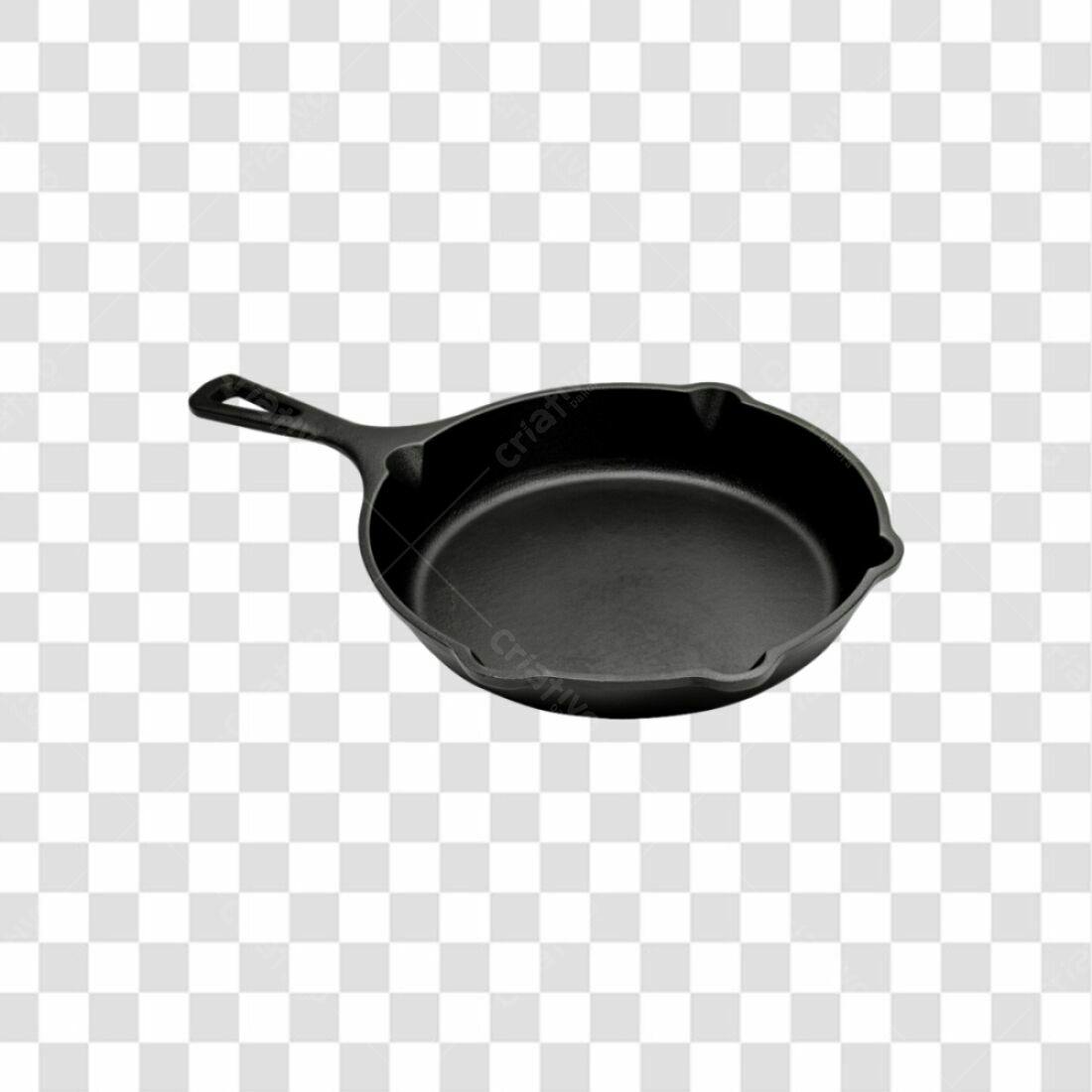 Icone de Frigideira de Ferro Fundido PNG com fundo transparente