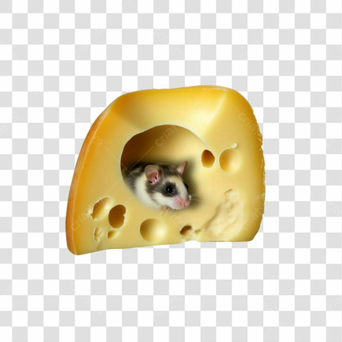 Icone Rato em Queijo PNG com fundo transparente