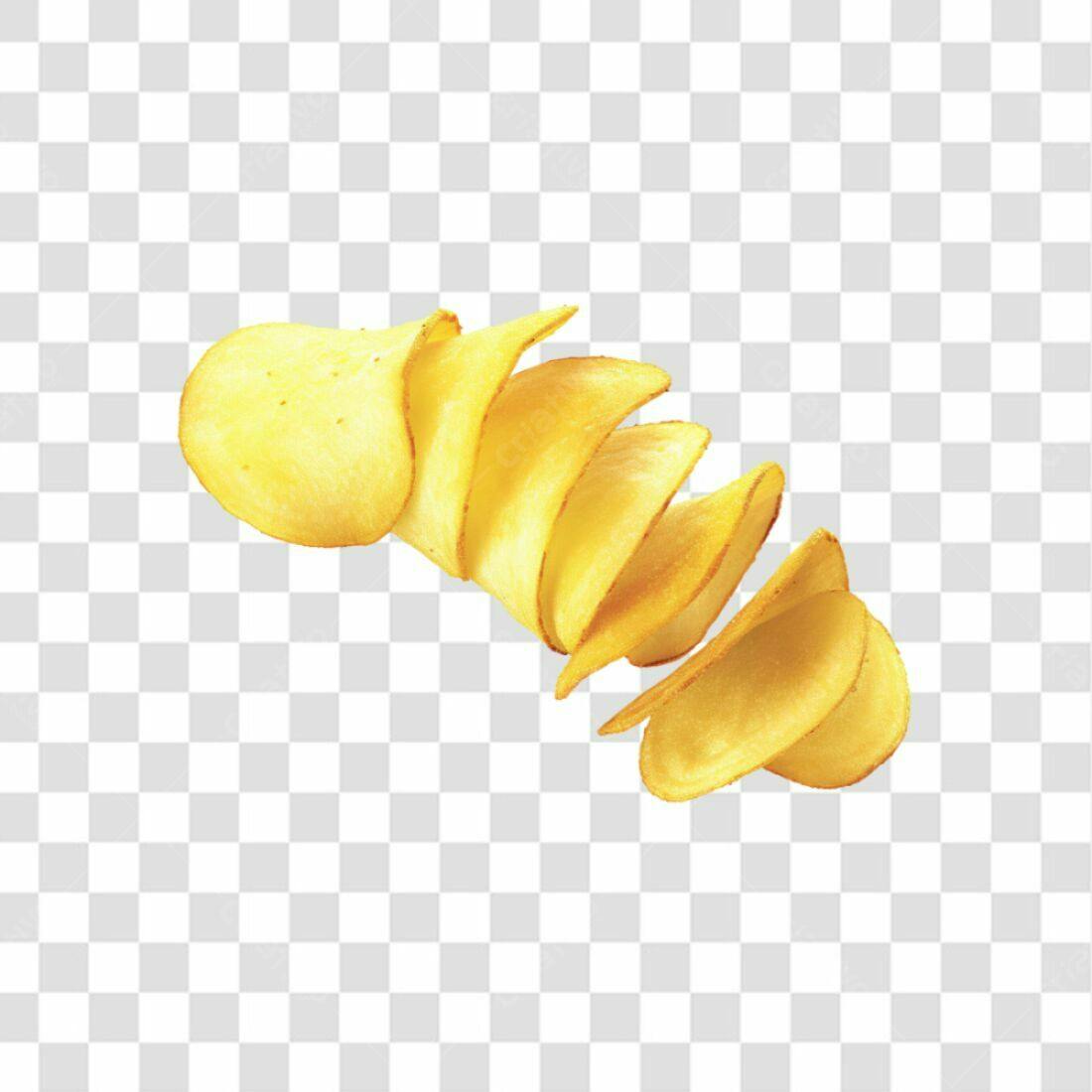 Icone Batata Chips PNG com fundo transparente