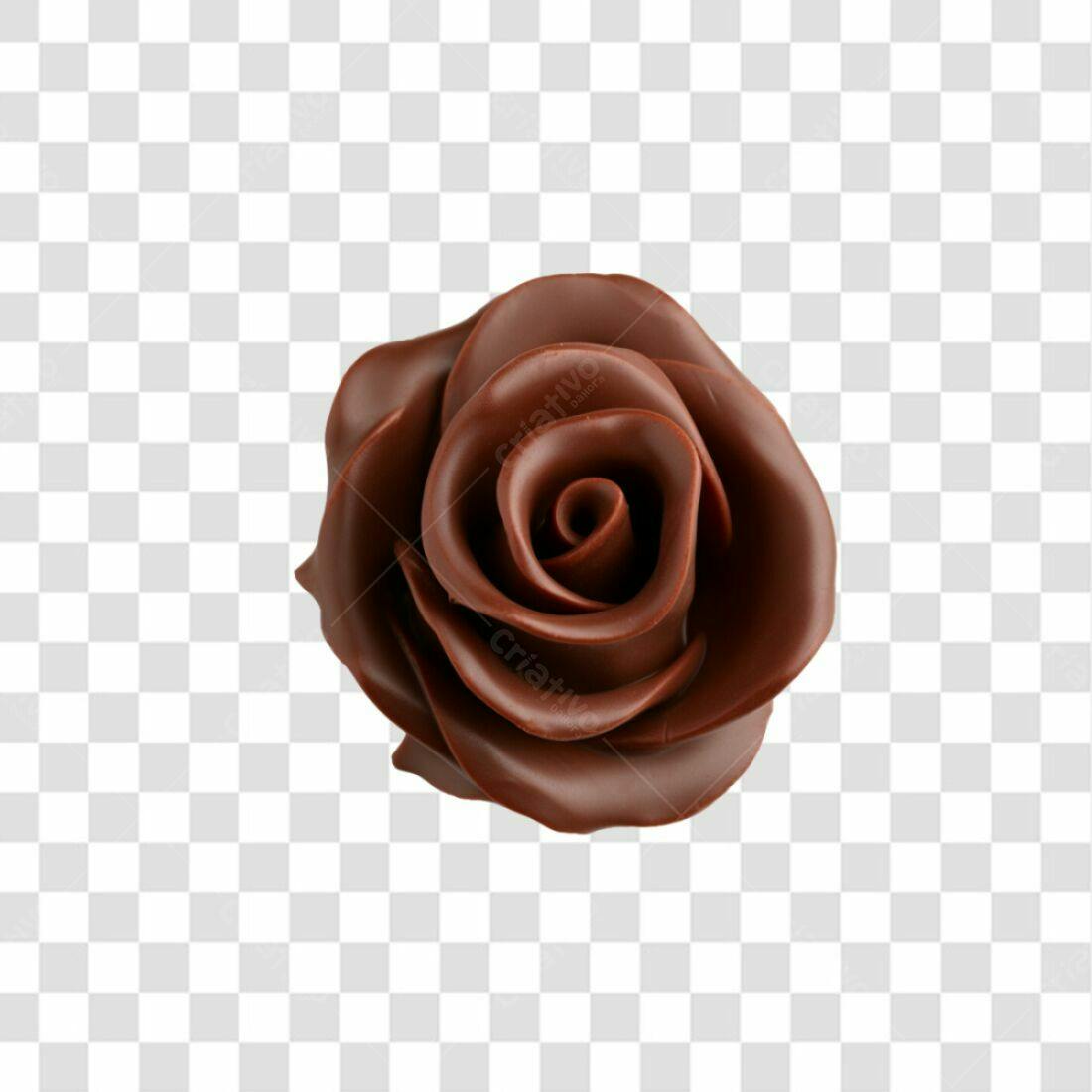 Icone Rosa de Chocolate PNG com fundo transparente