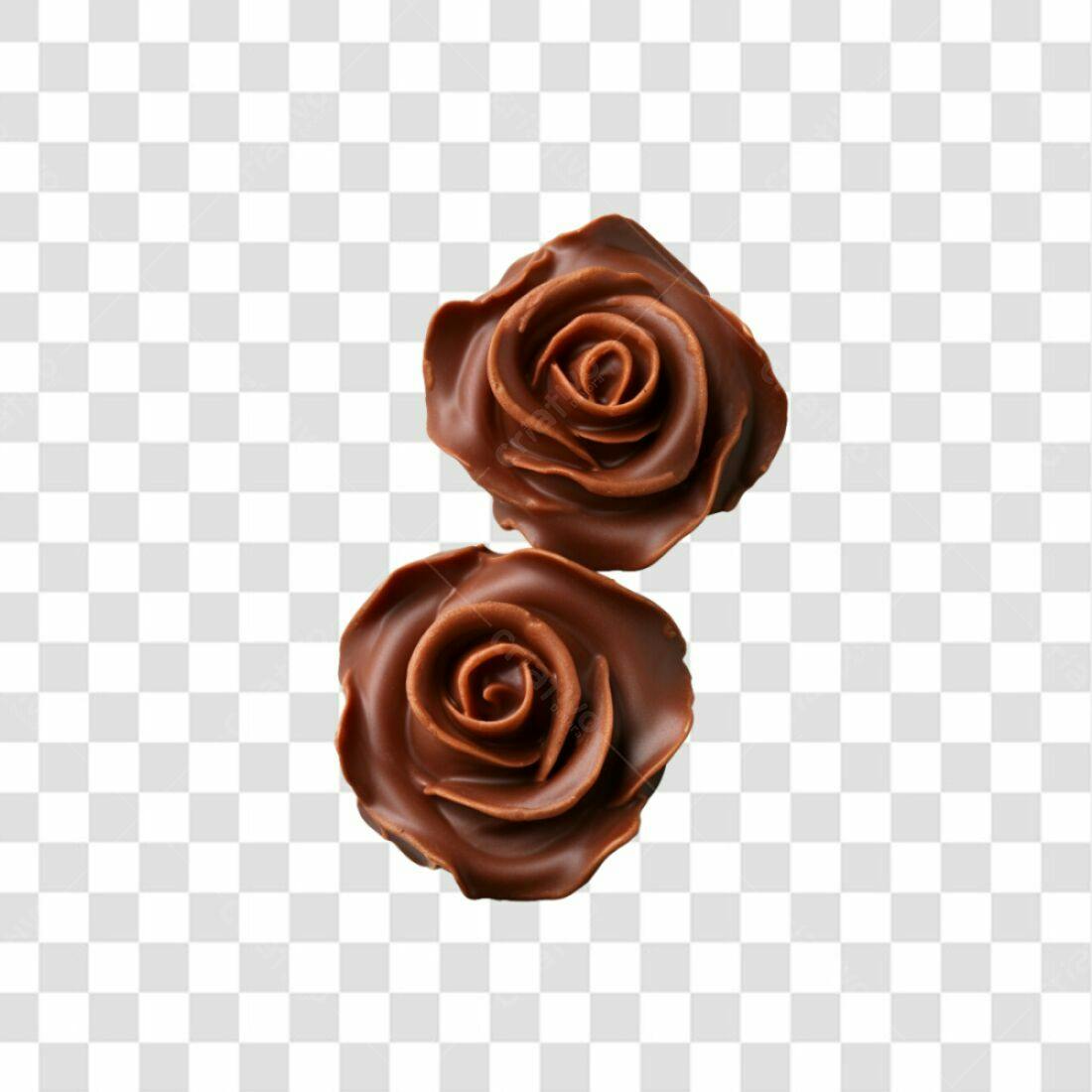 Icone Dia dos Namorados Rosas de Chocolate PNG com fundo transparente