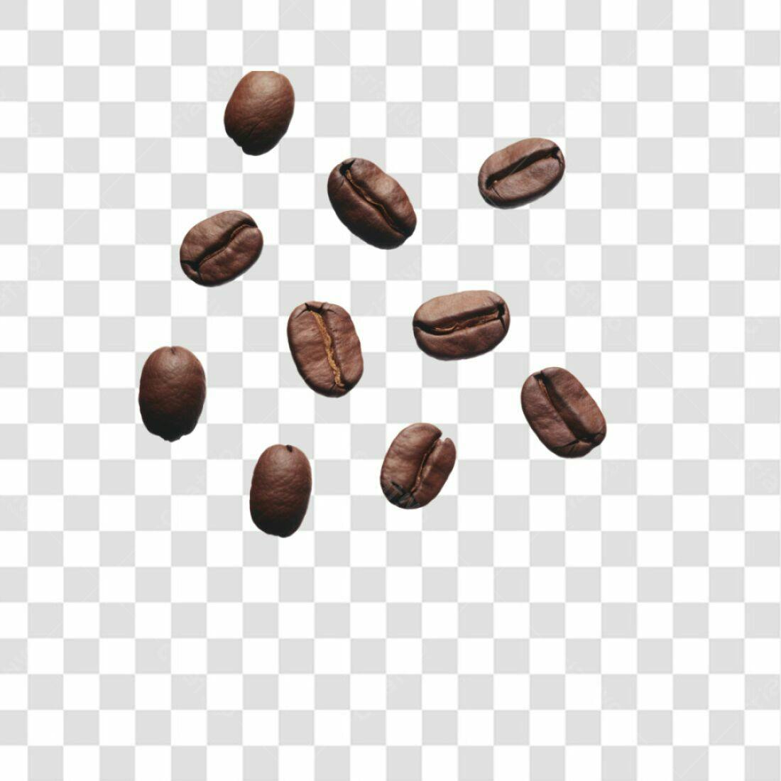 Icone Grãos de Café PNG com fundo transparente