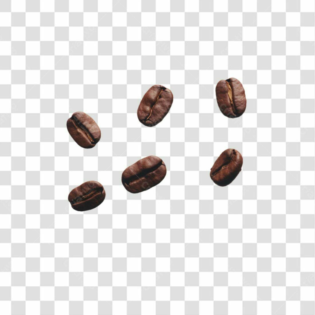 Icones de Grãos de Café PNG com fundo transparente