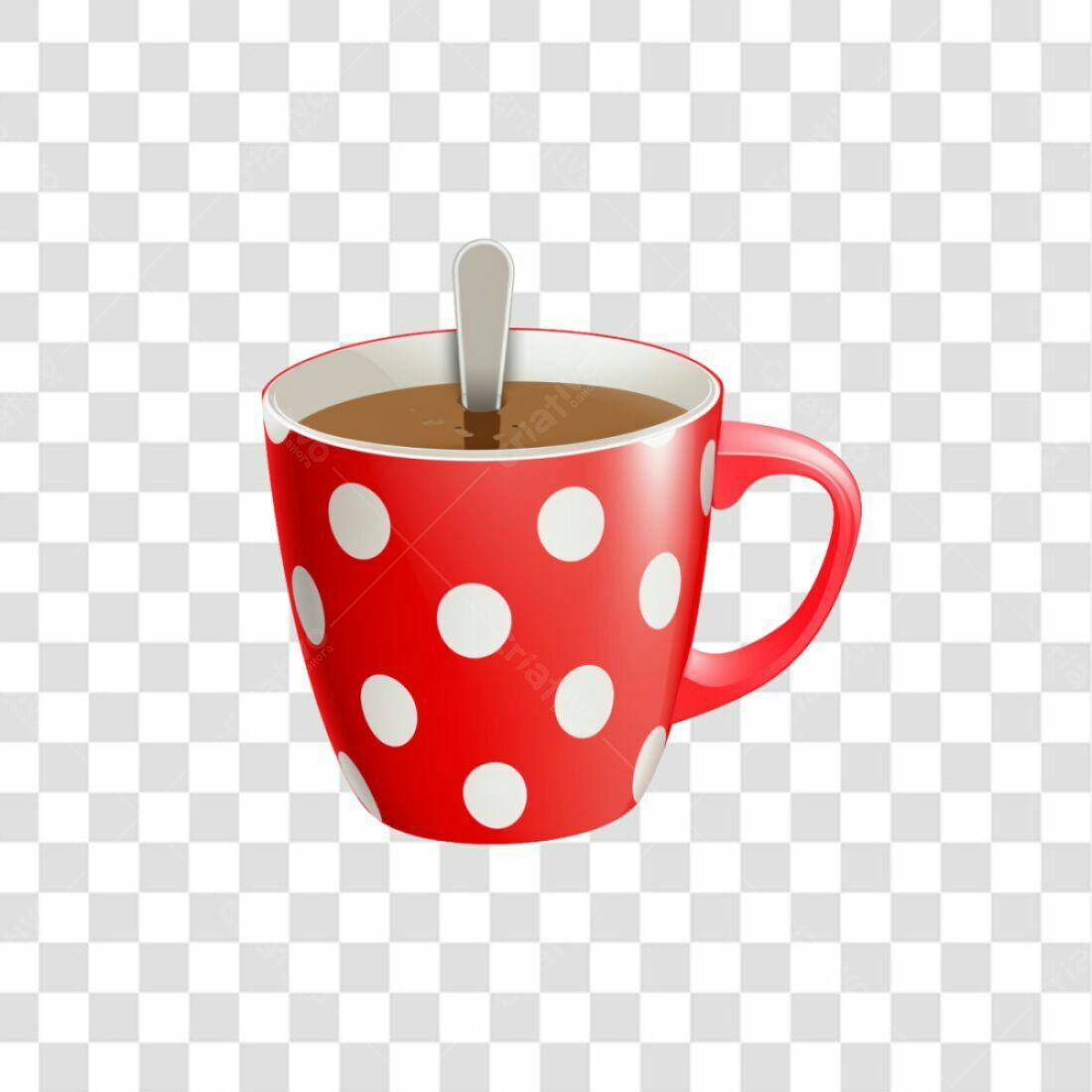 Icone Café Xícara Vermelha PNG com fundo transparente