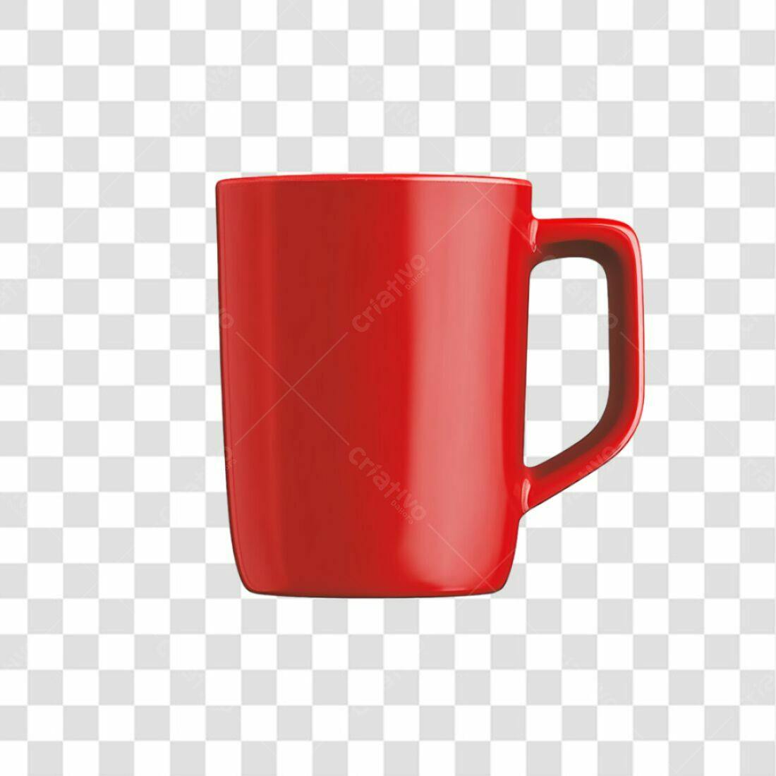 Icone Caneca Vermelha PNG com fundo transparente