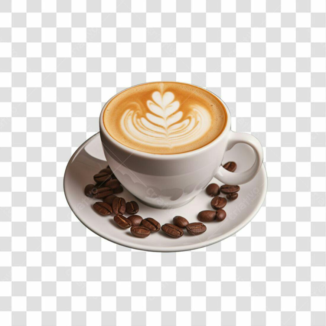 Imagem Café Latte PNG com fundo transparente