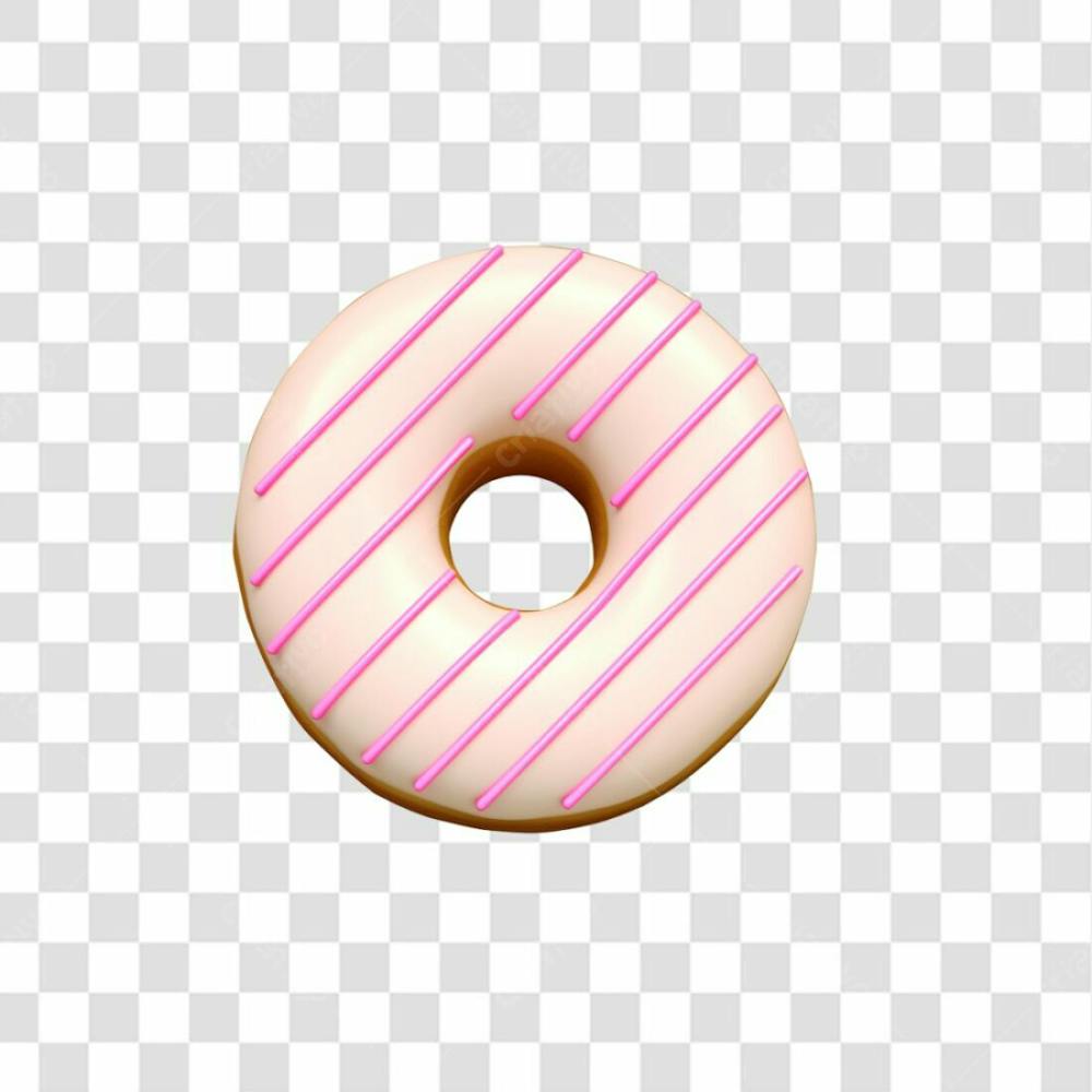 Baixe Grátis Donuts Rosa Com Branco Doces Png Transparente Free (29)