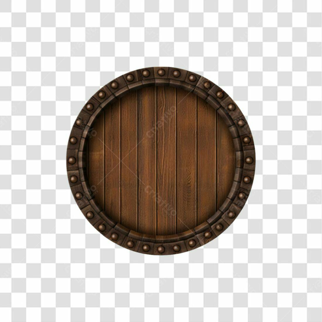 Icone Barril Madeira PNG com fundo transparente