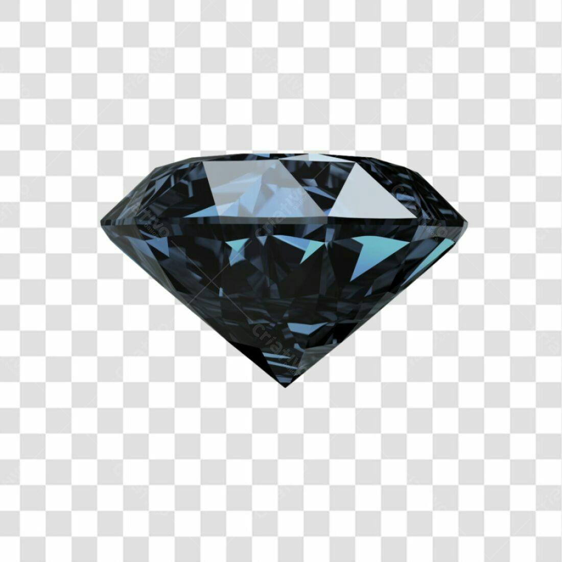 Icone Diamante Preto PNG com fundo transparente
