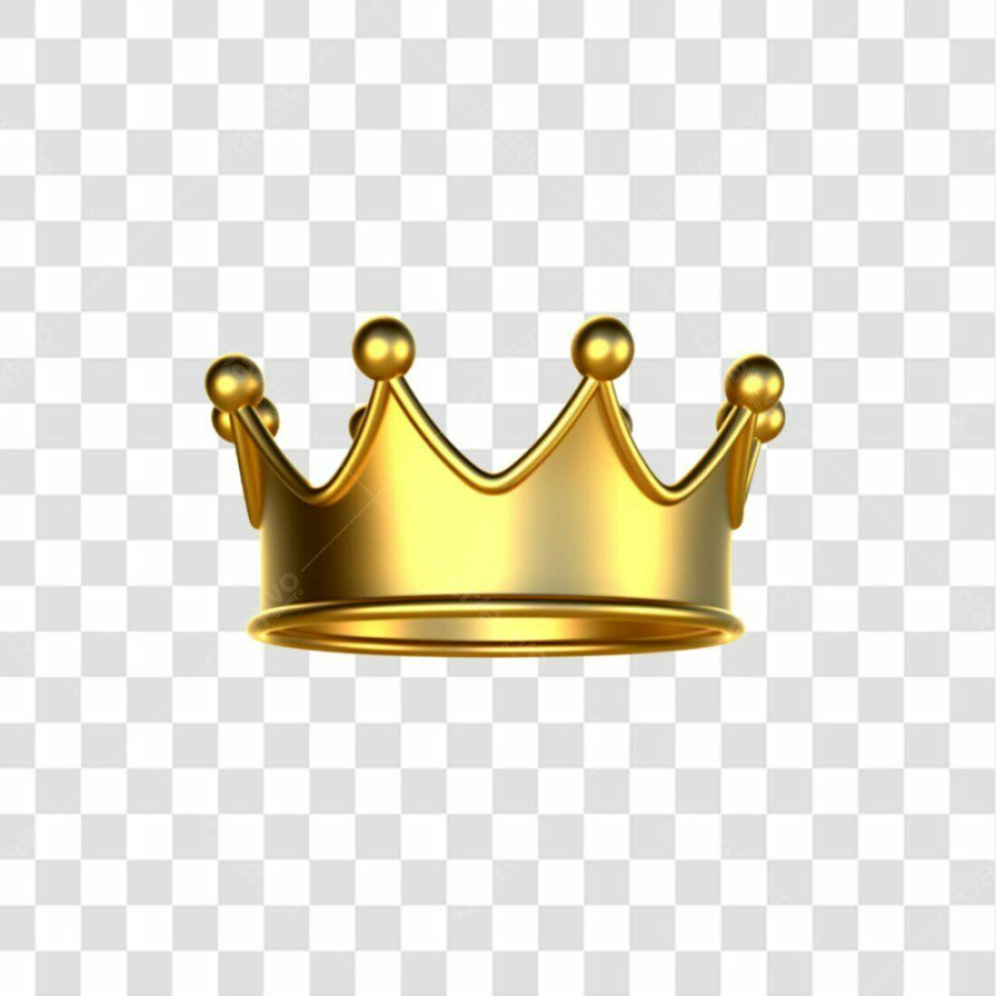 Icone Coroa Ouro PNG com fundo transparente