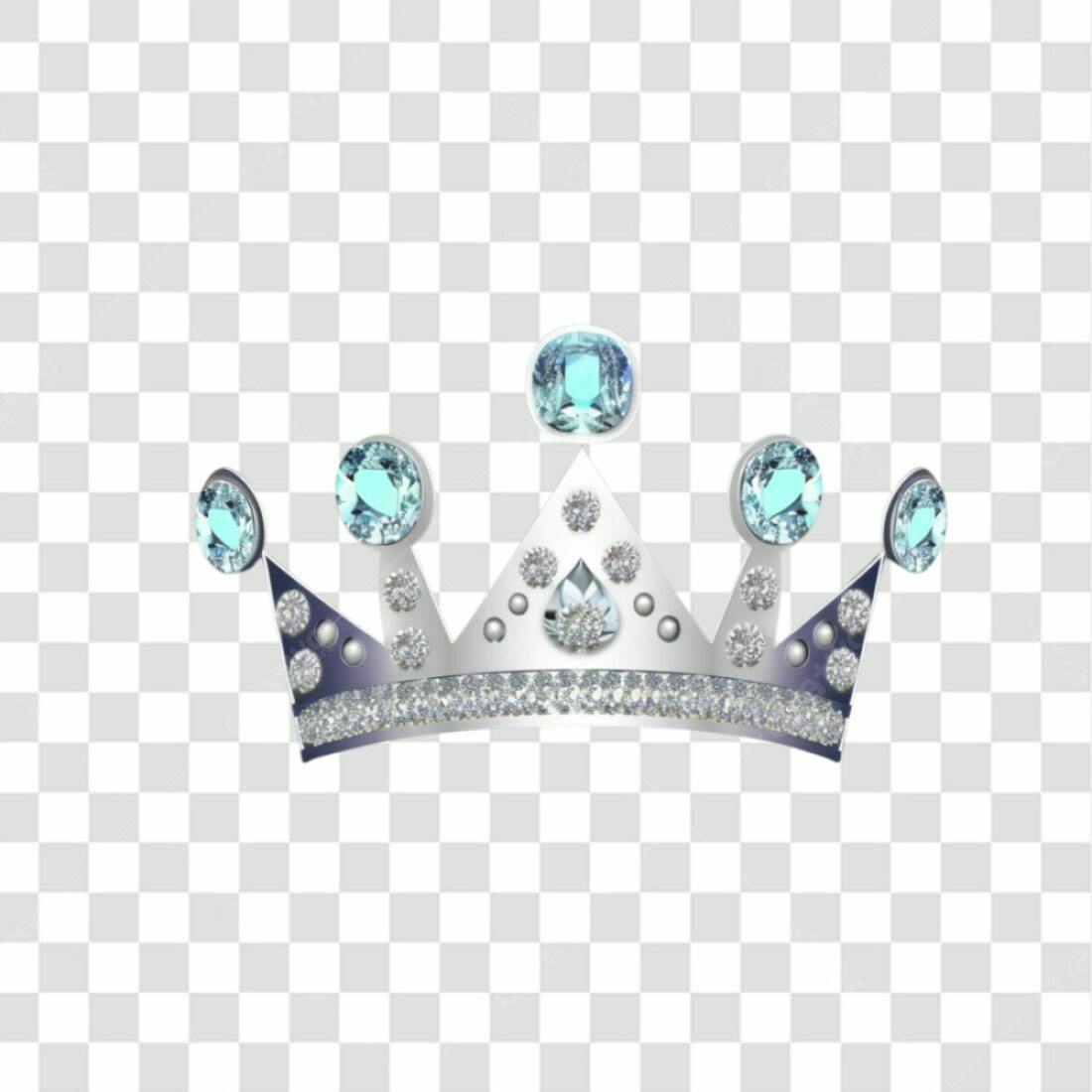 Icone Coroa Real com Pedras PNG com fundo transparente