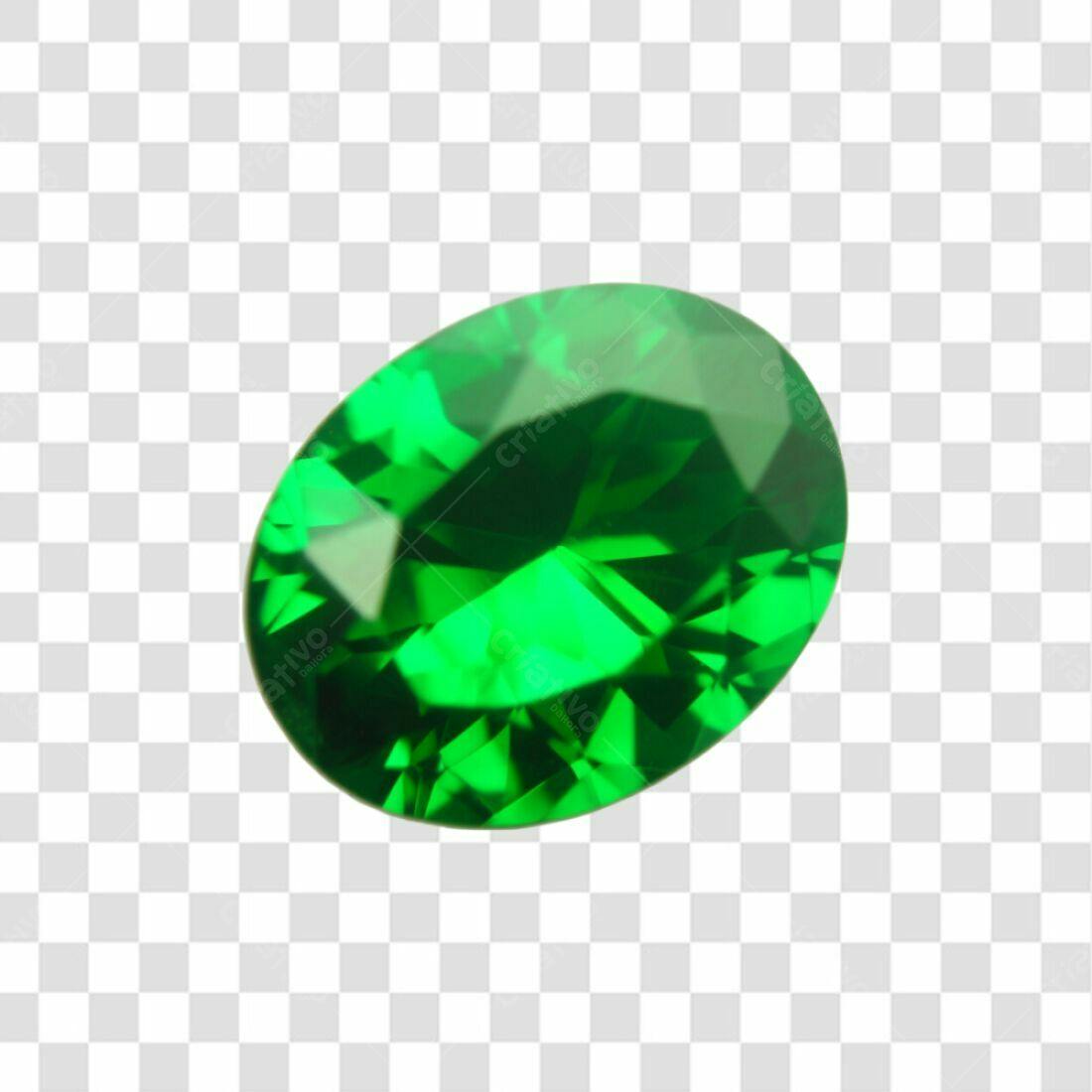 Icone Esmeralda Verde PNG com fundo transparente