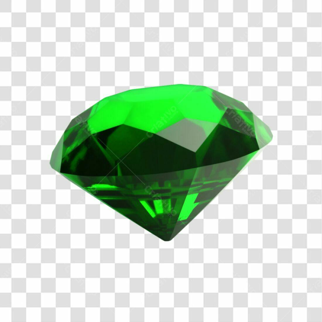 Icone Esmeralda Verde PNG com fundo transparente
